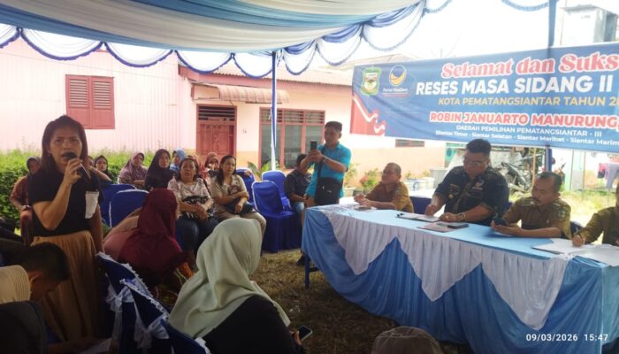 Reses Robin Manurung di Siantar Timur, Warga Curhat Soal Bantuan Sosial hingga BPJS