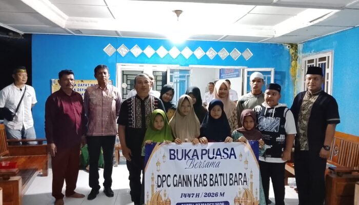 Pererat Silaturahmi, Ketua DPC GANN Kabupaten Batu Bara, Buka Bersama Sekaligus Menyantuni Anak Yatim-piatu