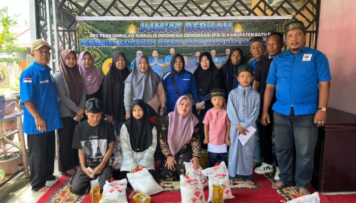 Berbagi di Hari Jumat, DPC PJI-D Batu Bara Gelar Santunan untuk Anak Yatim dan Kaum Dhuafa