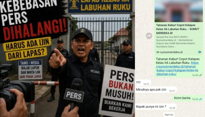 Napi Sempat Kabur dari Lapas Labuhan Ruku, Humas Diduga Pertanyakan Hak Wartawan