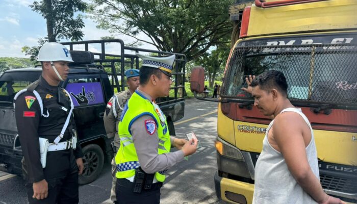 Satlantas Polres Batu Bara Gelar Operasi Gabungan SADAR Pajak Kendaraan Bermotor