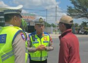 Satlantas Polres Batu Bara Gelar Minggu Kasih Bagikan Sembako dan Jaga Kelancaran Lalu Lintas