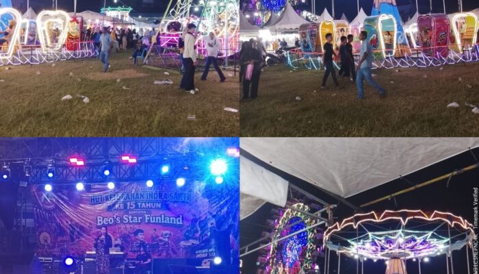 Pesta Rakyat HUT ke-15 Kelurahan Indra Sakti Meriah, Warga Padati Pasar Malam dan Hiburan Rakyat