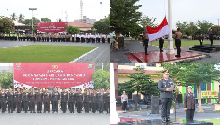 Polres Batu Bara Gelar Upacara Hari Lahir Pancasila 2026, Kapolres Tegaskan Pancasila Sebagai Pemersatu Bangsa
