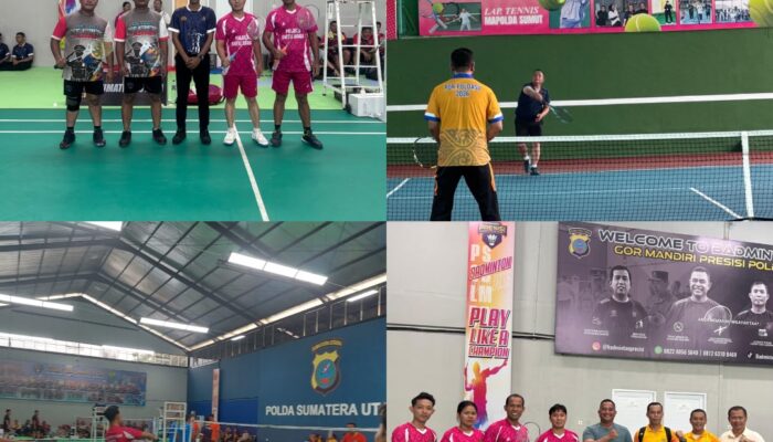Kapolres Batu Bara Ikuti Pembukaan POR Polda Sumut, Tim Bulu Tangkis Raih Dua Kemenangan