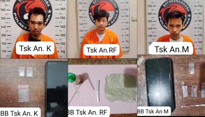 Satresnarkoba Polres Batu Bara Ungkap Kasus Peredaran Narkotika, Amankan 3 Pelaku