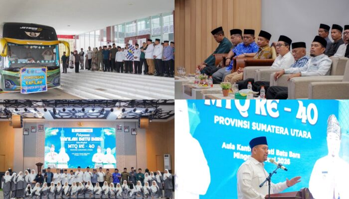 Bupati Batu Bara Lepas Kafilah MTQ ke-40 Tingkat Provinsi Sumatera Utara, Targetkan Kembali Kejayaan Qori dan Qoriah