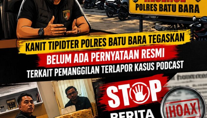 Polres Batu Bara Bantah Kabar Pemanggilan Terlapor Kasus Dugaan ITE, Penyidikan Masih Tahap Administrasi