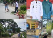 Kepala Desa Romansyah SM Pimpin Gotong Royong Perbaikan Jalan dan Balai Desa Mekar Mulio
