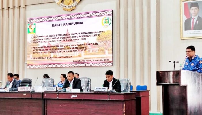 Pemkab Simalungun Sampaikan Nota Pengantar LKPJ Tahun Anggaran 2025 Ke DPRD