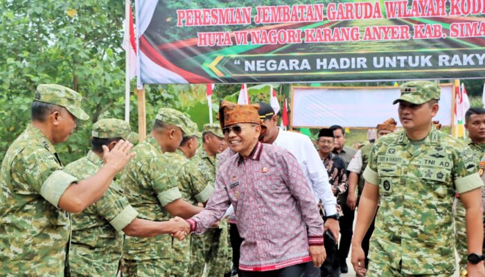 Bupati Simalungun Bersama Forkopimda Hadiri Peresmian Jembatan Garuda dan Air Bersih oleh Presiden RI