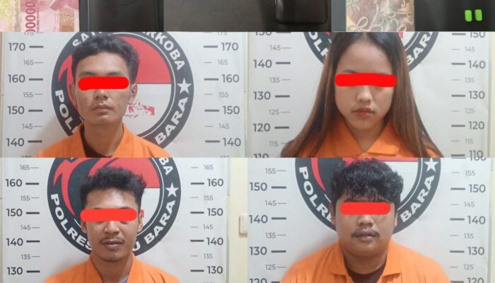 Polres Batu Bara Sita  Pil Ekstasi Berlogo Granat dan Marvel, 4 Orang Diamankan