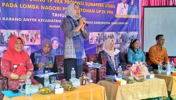 Tim Monitoring TP PKK Sumut Kunjungi 5 Nagori Percontohan di Simalungun