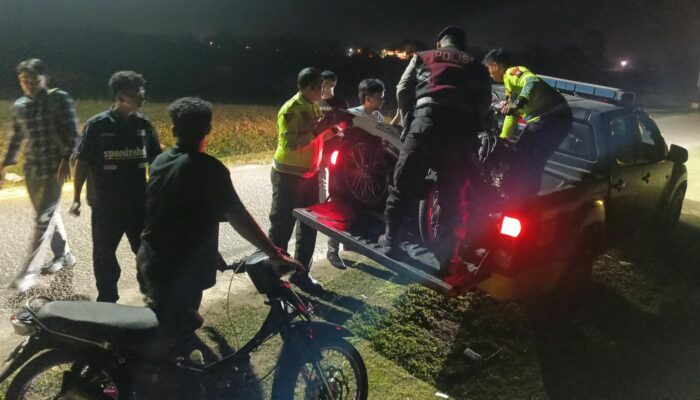 Polres Batu Bara Intensifkan KRYD Blue Light, 7 Motor dan 7 Remaja Diamankan Dugaan Balap Liar