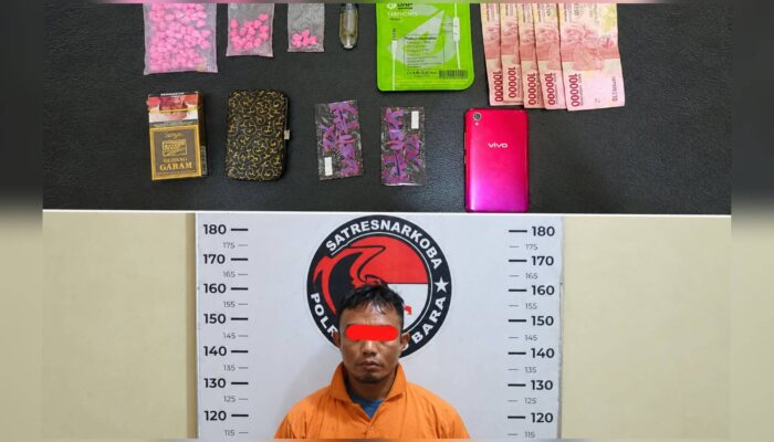 Satresnarkoba Polres Batu Bara Amankan Pria Asal Asahan, Sita 80 Butir Pil Ekstasi dan Vape Getar
