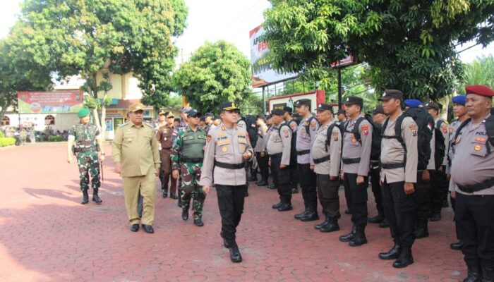 Kapolres Asahan Pimpin Apel Pergeseran 457 Personel untuk Amankan Pilkades Serentak 2026