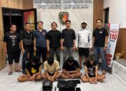 Tim Jatanras Polres Asahan Ungkap Kasus Pencurian Motor dan HP, Empat Pria Terduga Pelaku Diciduk