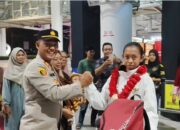 Polsek Air Putih Jemput dan Kawal Fadila, Pemain Timnas Putri U-17 Asal Batu Bara
