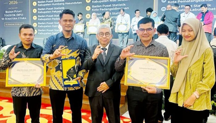 Pemkab Simalungun Kembali Raih Penghargaan Badan Publik Informatif di KI Sumut Award 2026